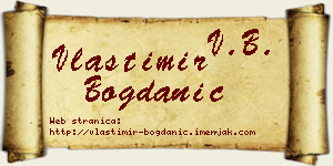 Vlastimir Bogdanić vizit kartica